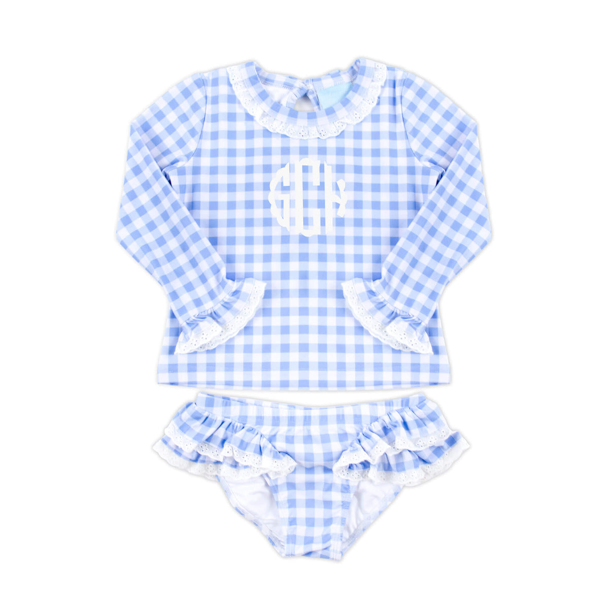 Capri Blue Rash Guard Set