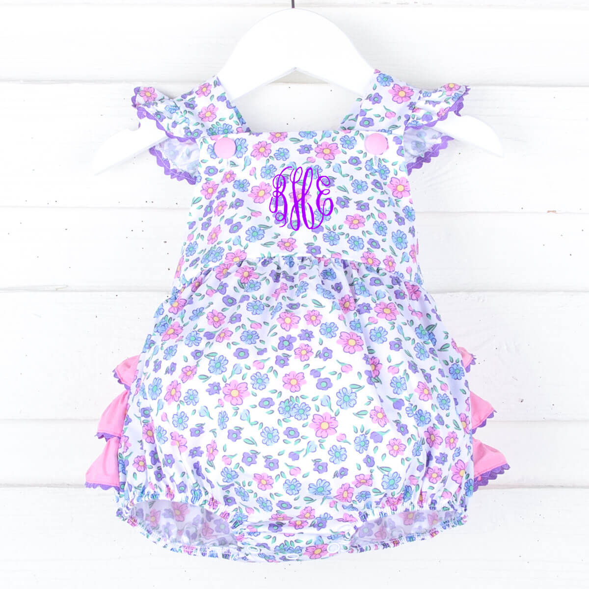 Springtime Floral Ruffle Bubble
