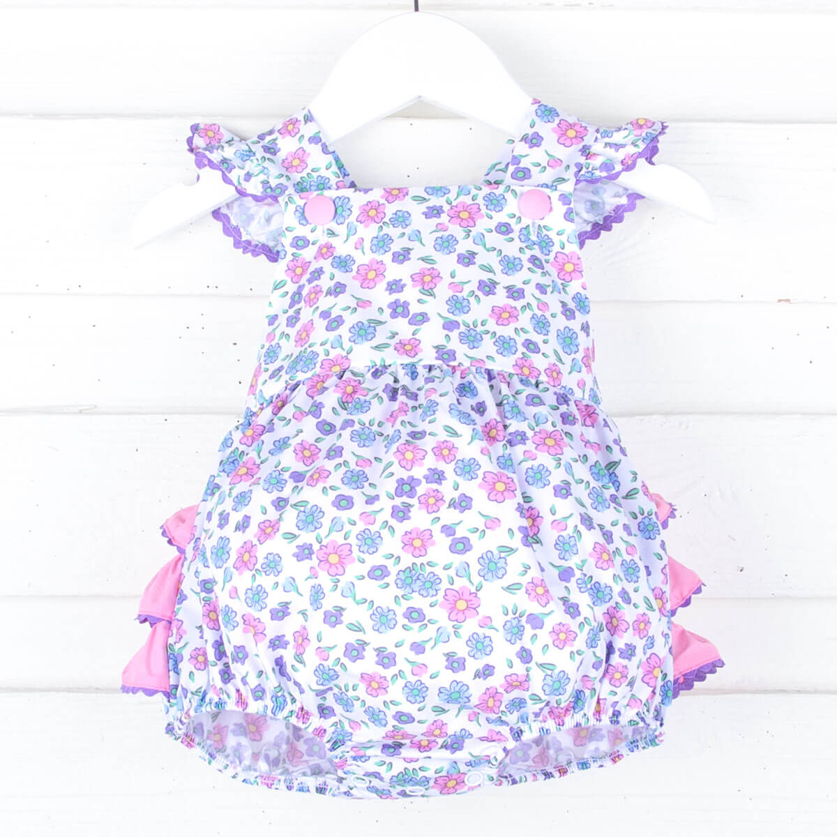 Springtime Floral Ruffle Bubble