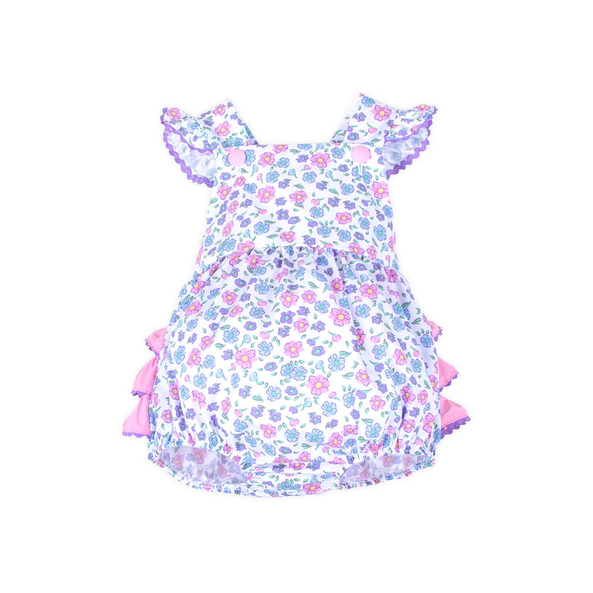 Springtime Floral Ruffle Bubble