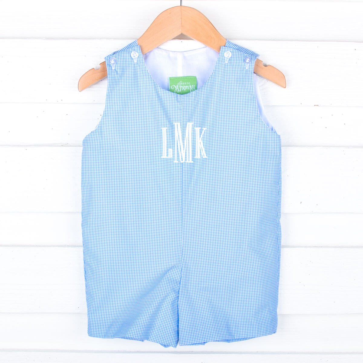 Springtime Blue Gingham Jon Jon