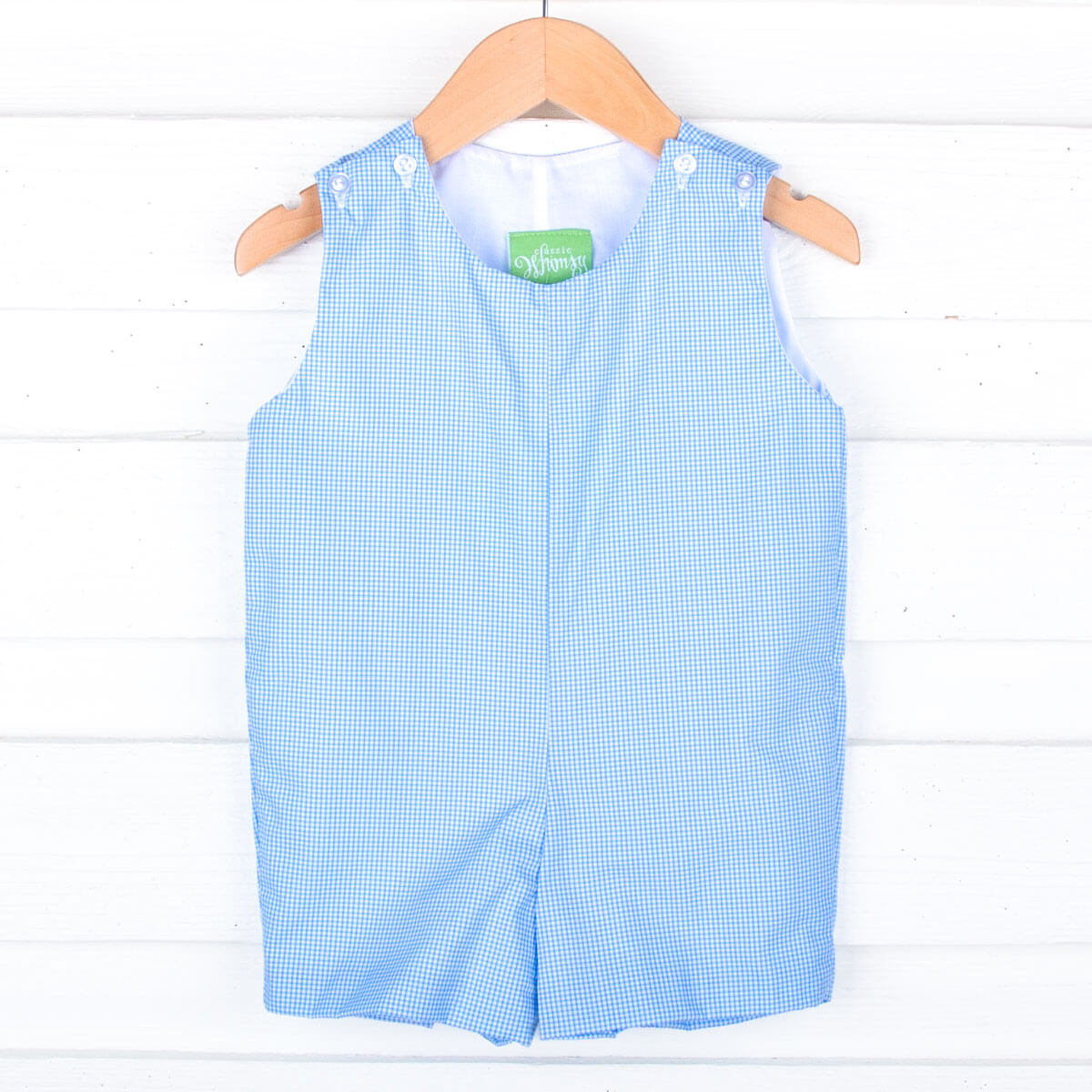 Springtime Blue Gingham Jon Jon