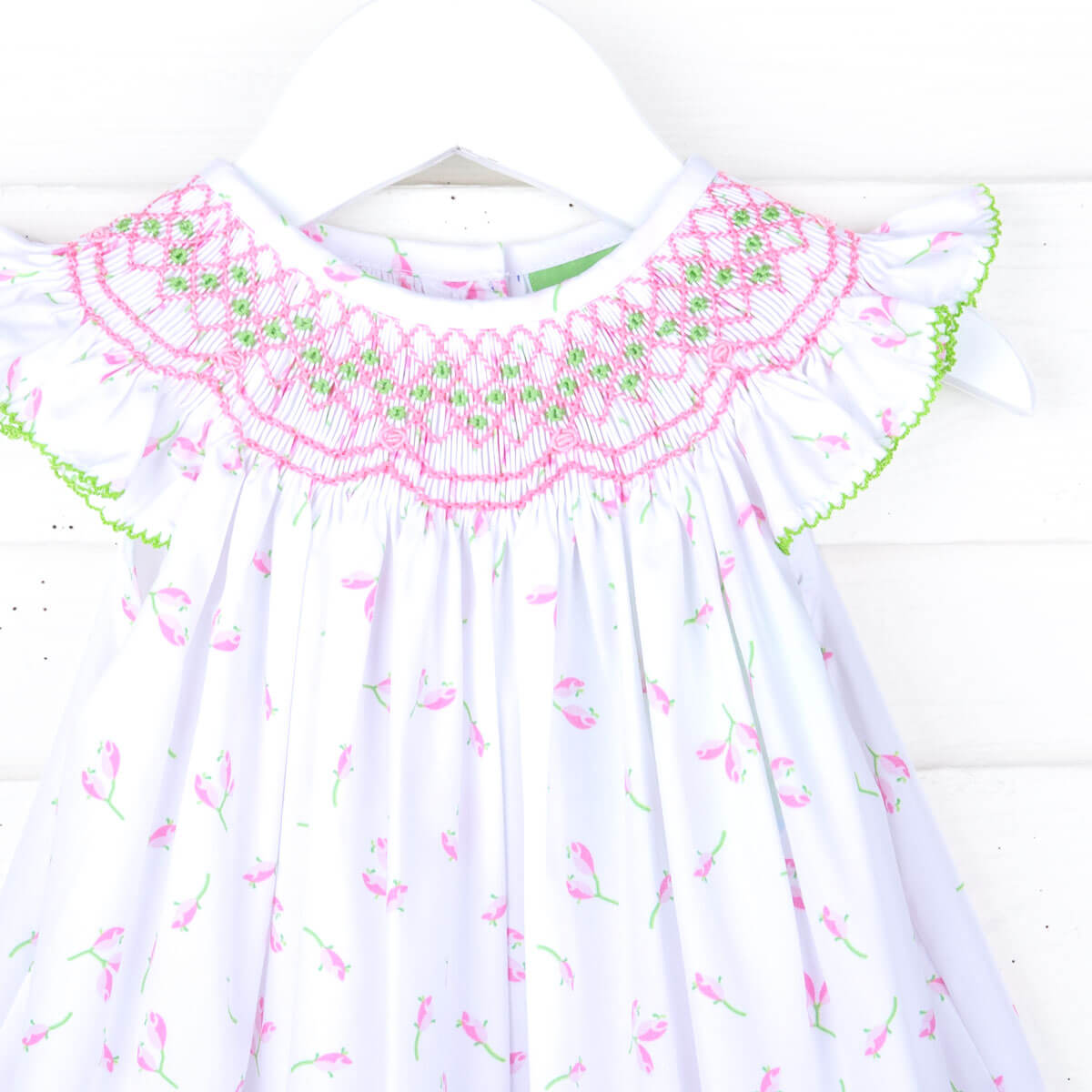 Spring Tulips Smocked Dress