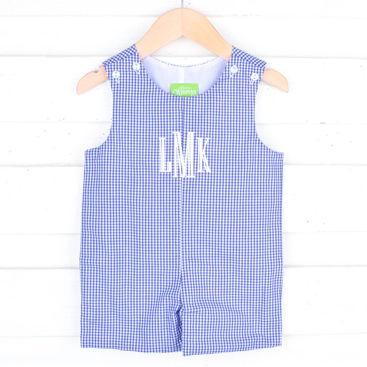 Royal Blue Gingham Jon Jon