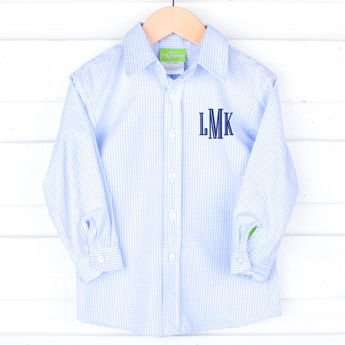 Spring In Blue Button Down Shirt