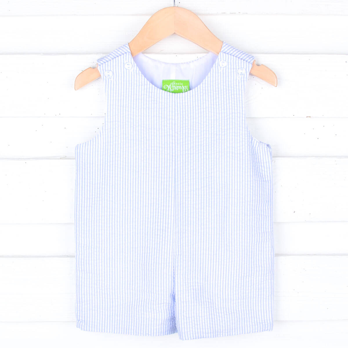 Light Blue Stripe Seersucker Jon Jon