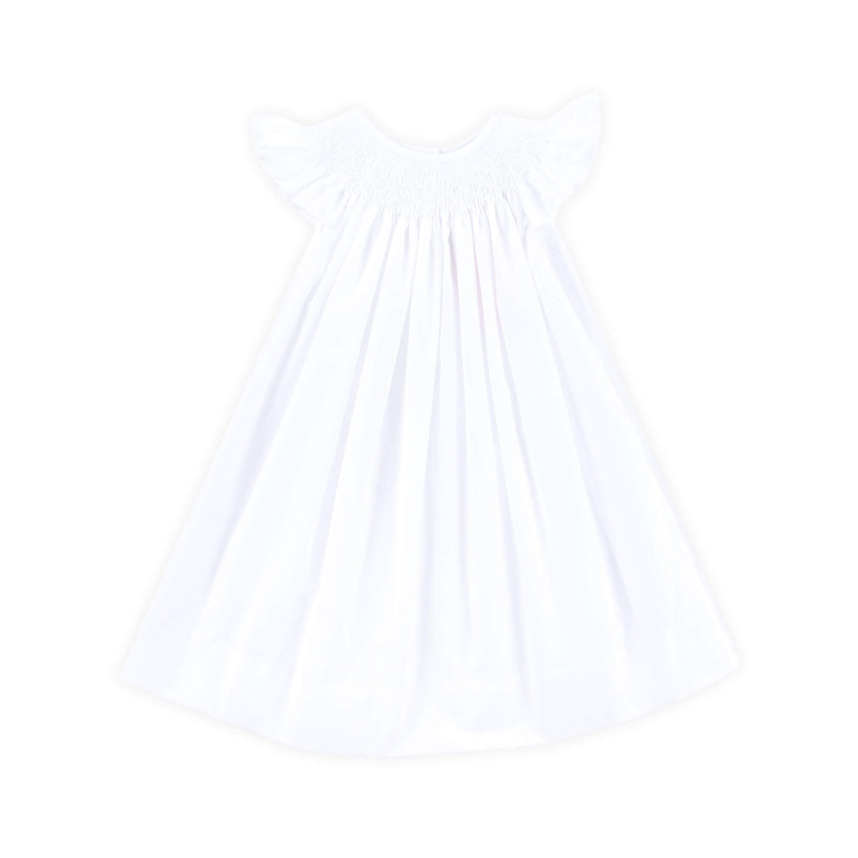 Shine Like A Pearl White Smocked Dress