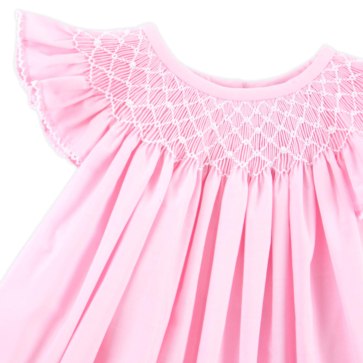 Shine Like A Pearl Pink Smocked Bubble