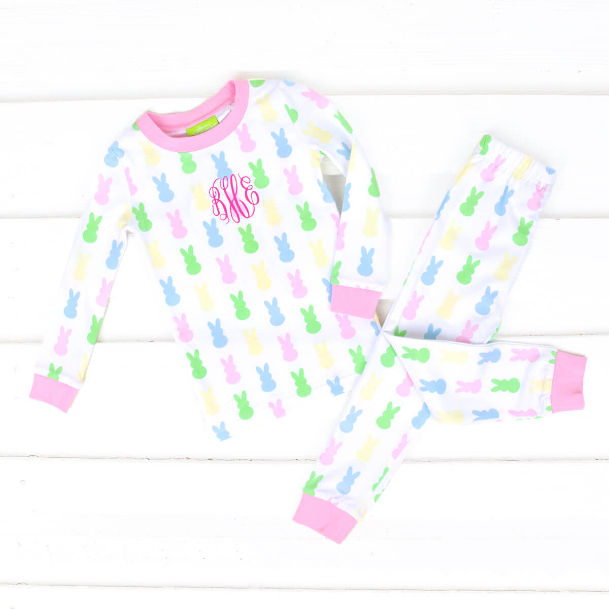 Colorful Peeps Pink Pajamas