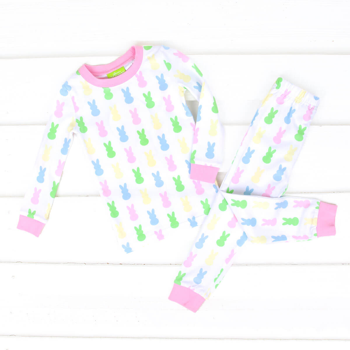 Colorful Peeps Pink Pajamas