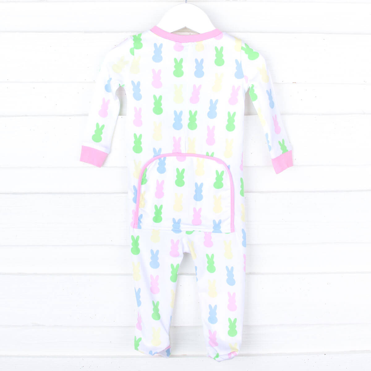 Colorful Peeps Pink Zip Sleeper