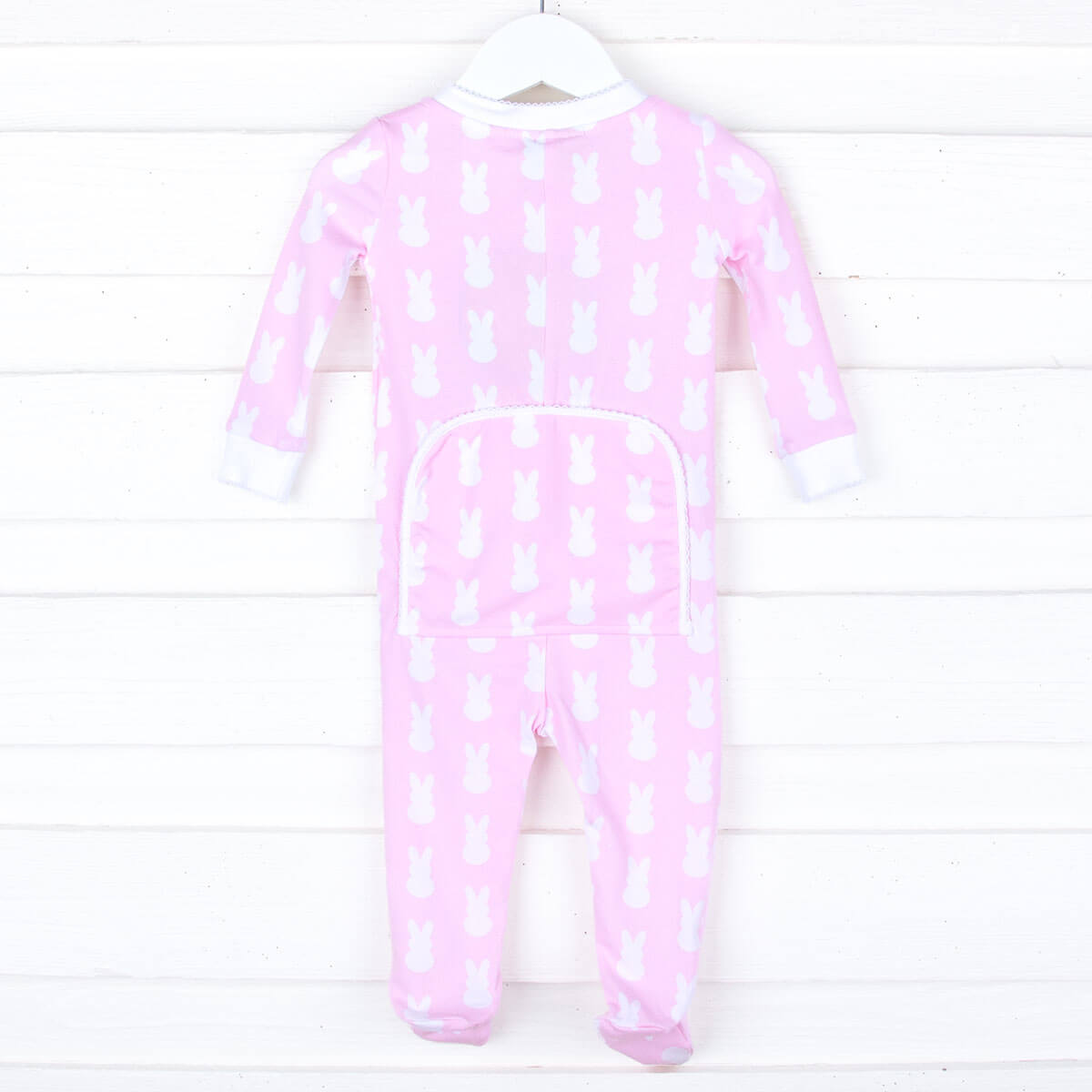 Bunny Peeps Pink Zip Sleeper