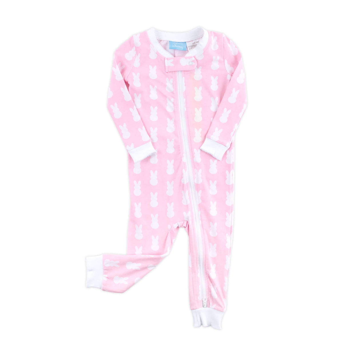 Bunny Peeps Pink Zip Sleeper
