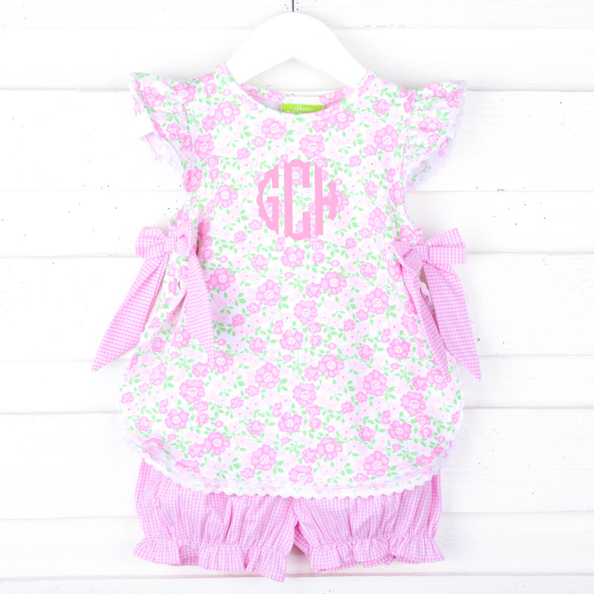 Sweet Floral Pink Layla Bloomer Set