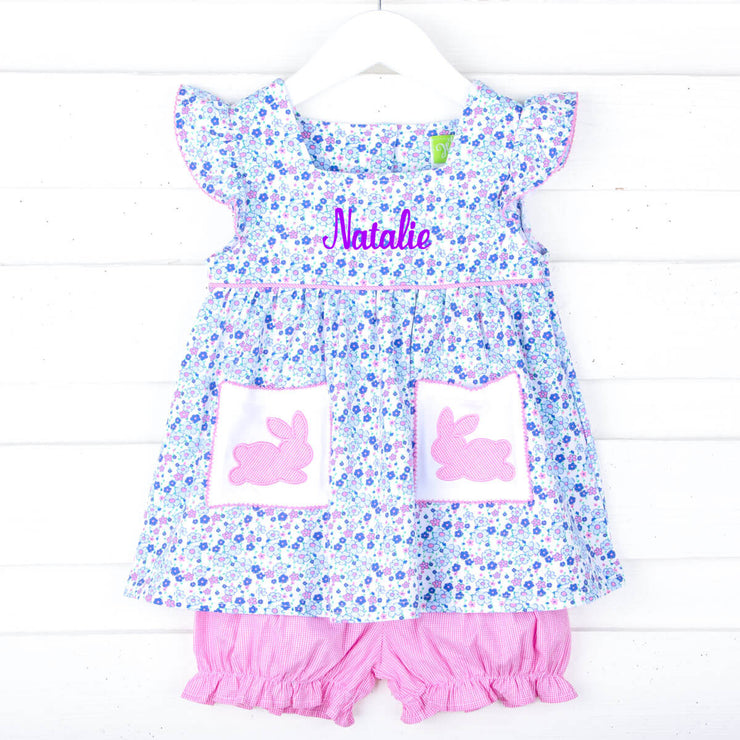 Cottontail Floral Amy Bunny Bloomer Set
