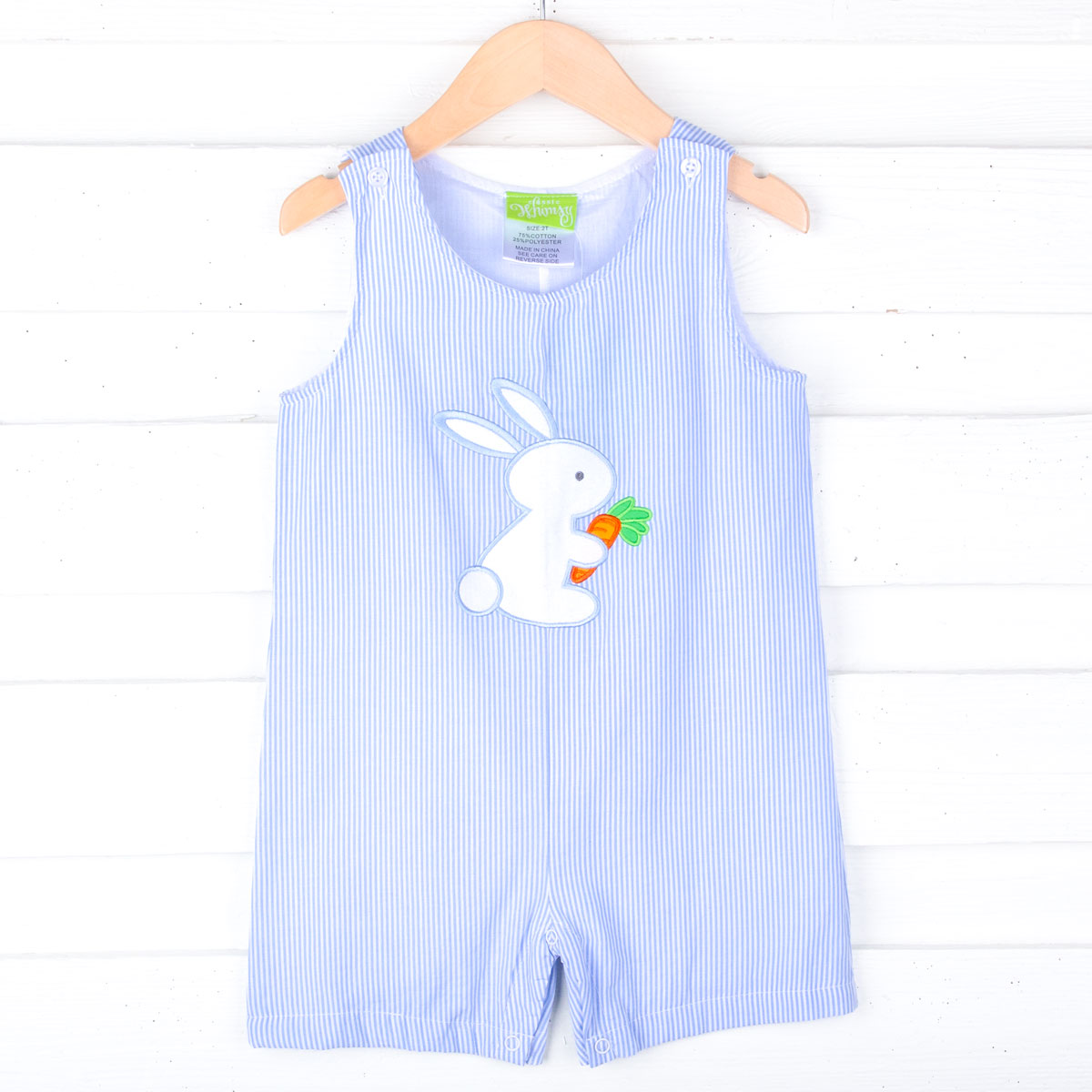 Easter Delight Blue Bunny Appliqué Jon Jon