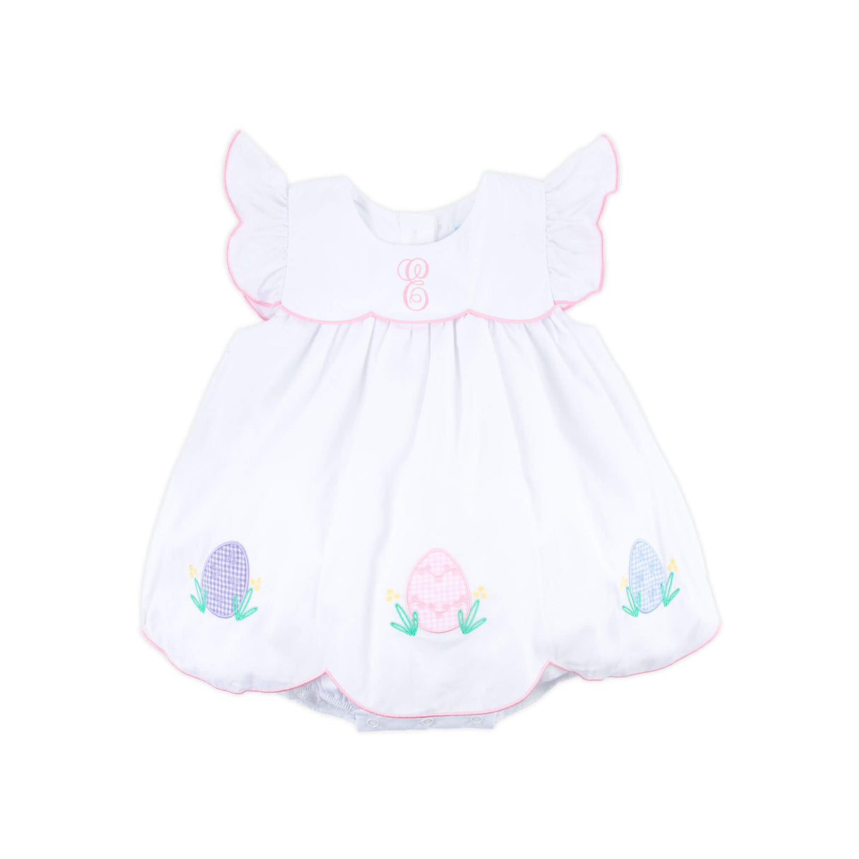 Precious Easter Eggs White Amelia Skirt Bubble