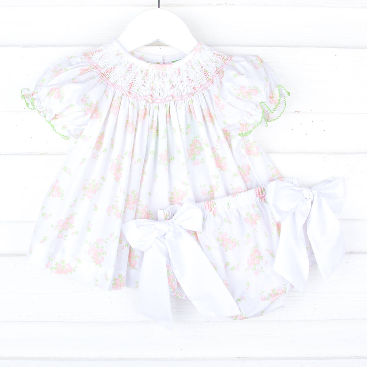 Blossom Smocked Bloomer Set
