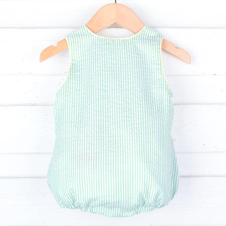 Multi Stripe Seersucker Boy Sun Bubble