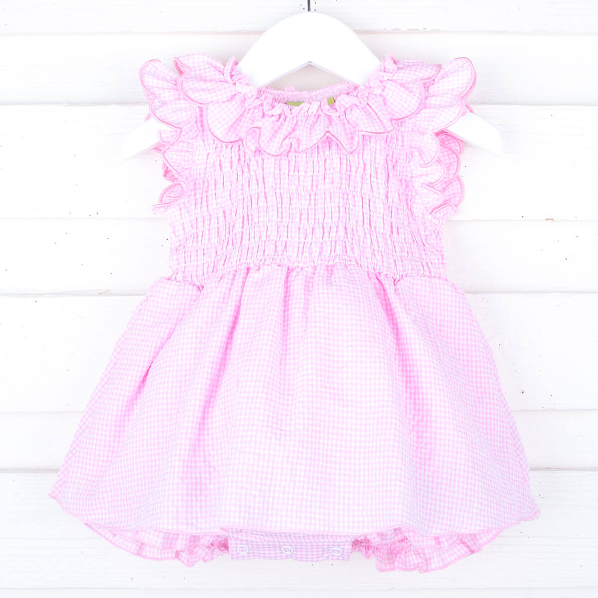 Pink Gingham Zoe Skirt Bubble