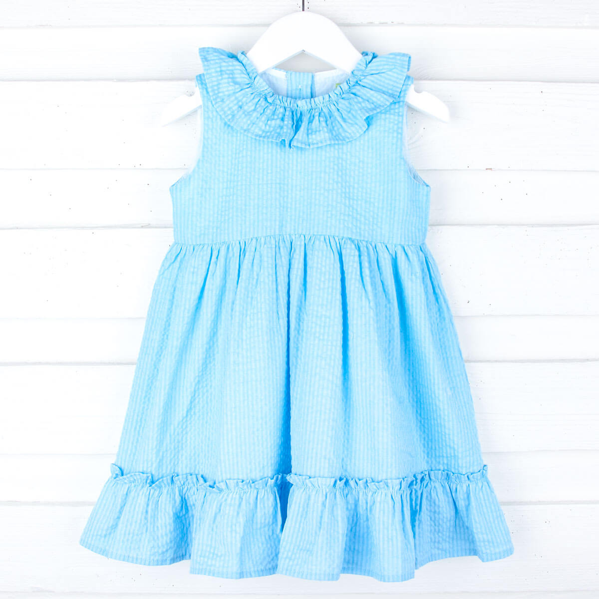 Spring Teal Stripe Allison Dress