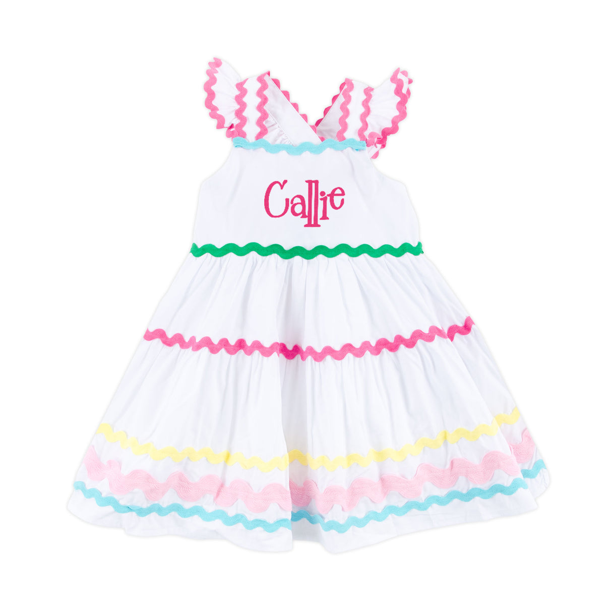 Rainbow Ric Rac Callie Dress