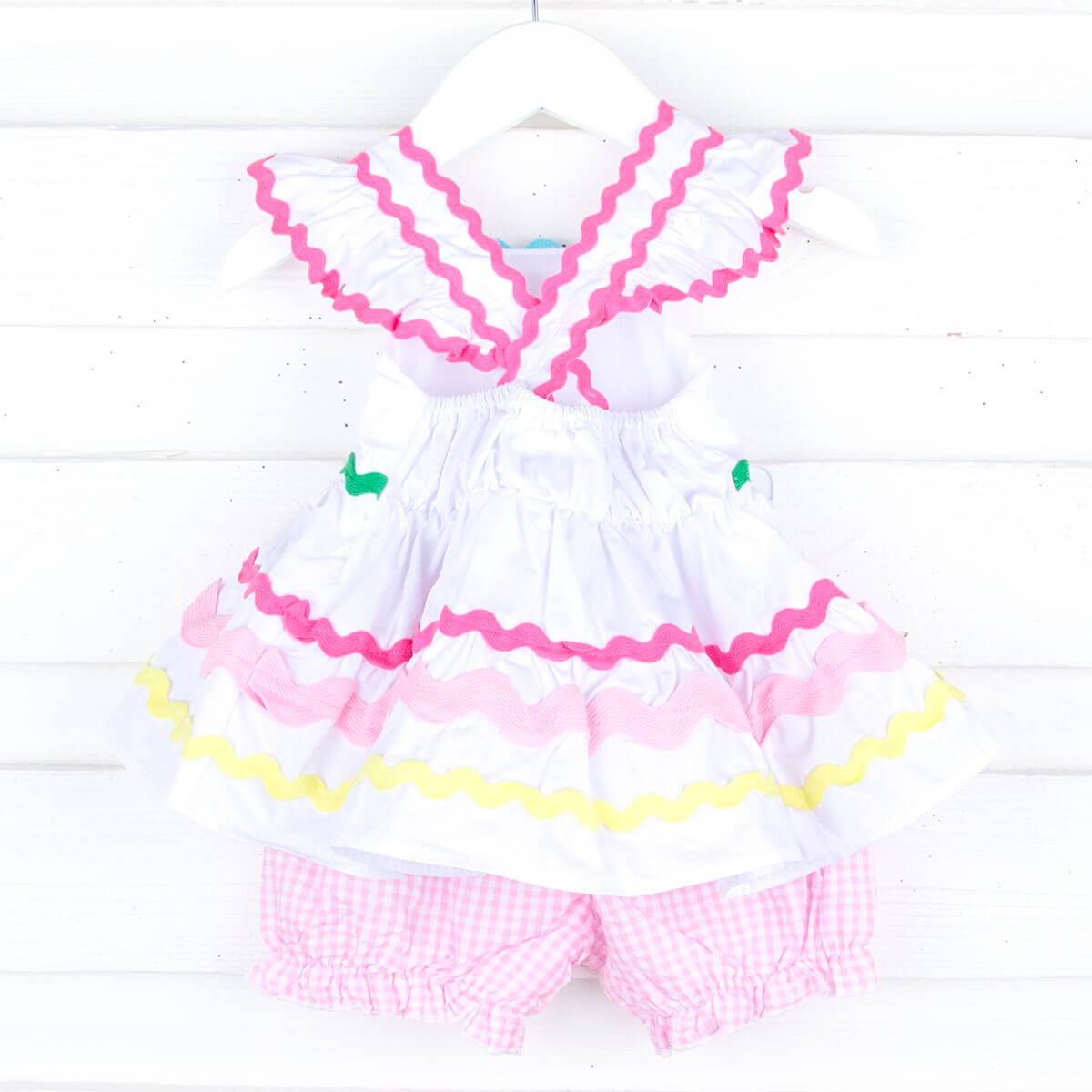 Rainbow Ric Rac Callie Bloomer Set