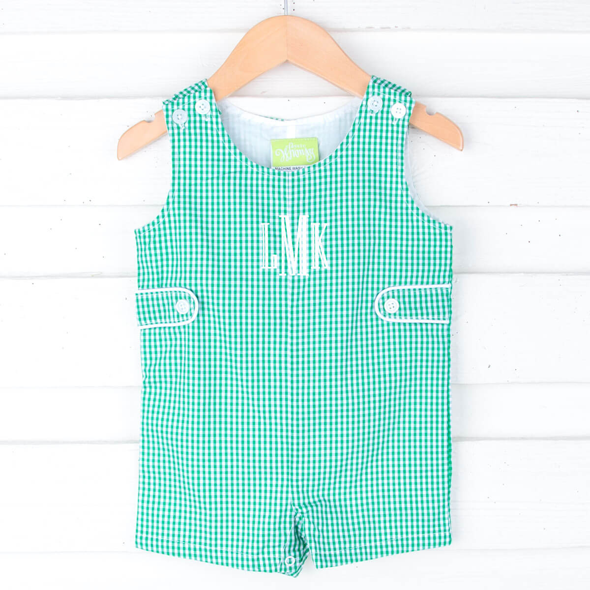 Green Gingham Jon Jon