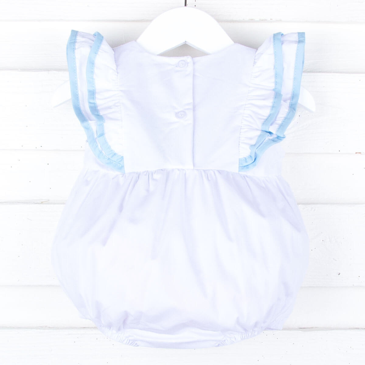White & Light Blue Alice Bubble