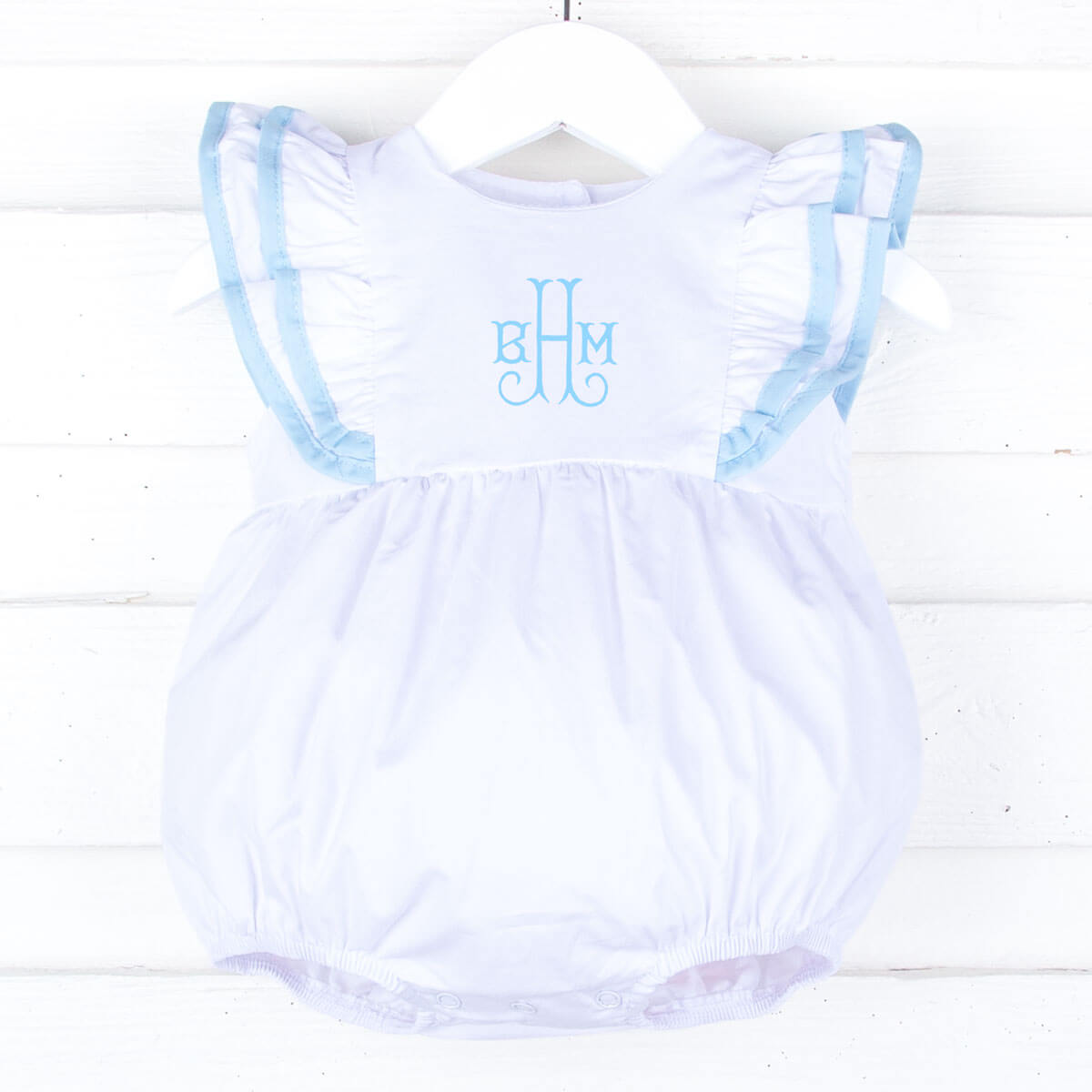 White & Light Blue Alice Bubble