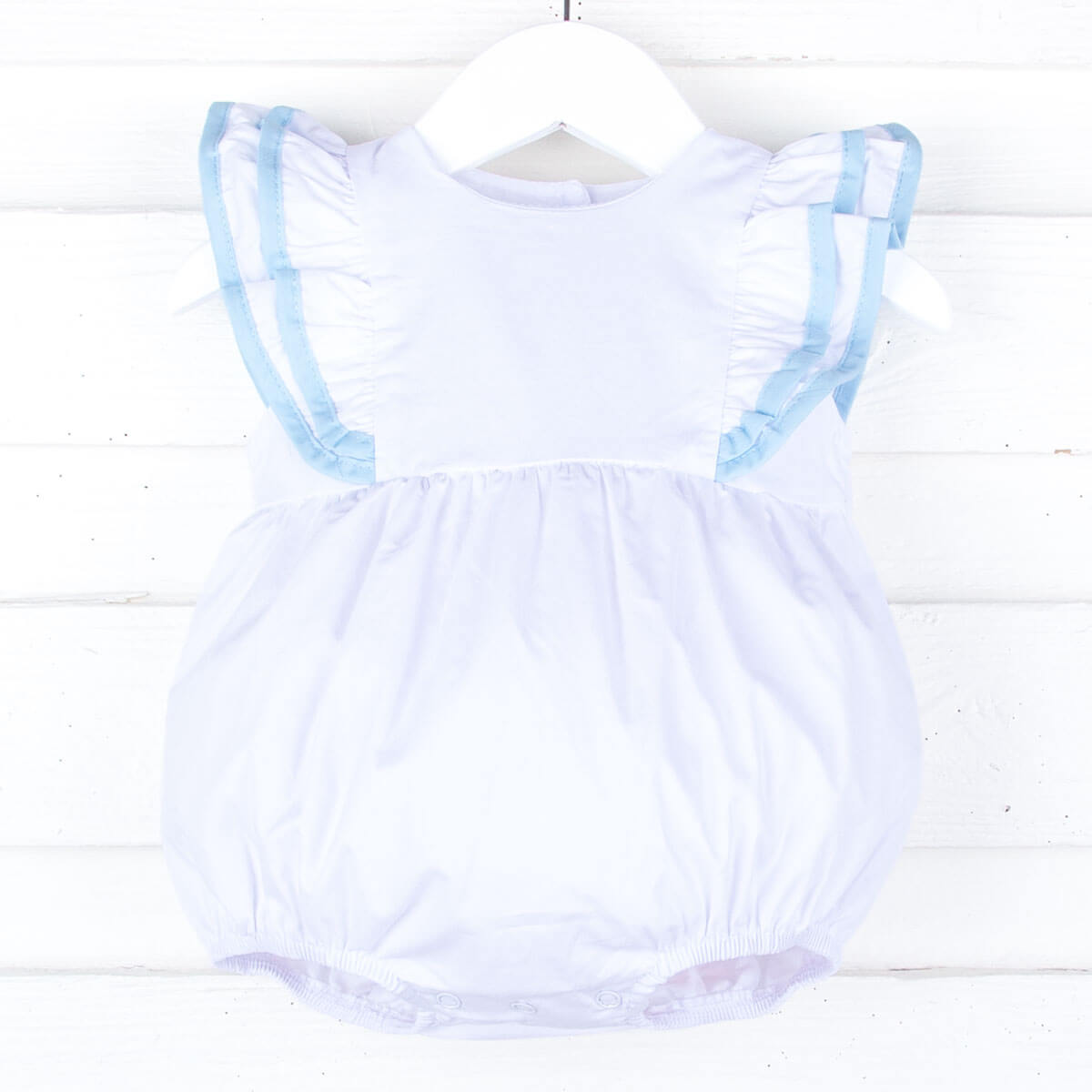 White & Light Blue Alice Bubble