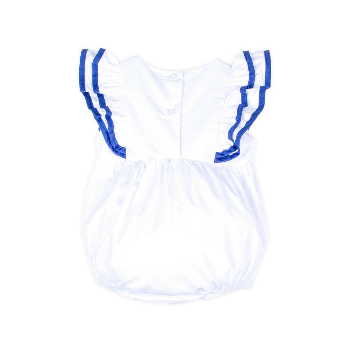 White & Royal Blue Alice Bubble
