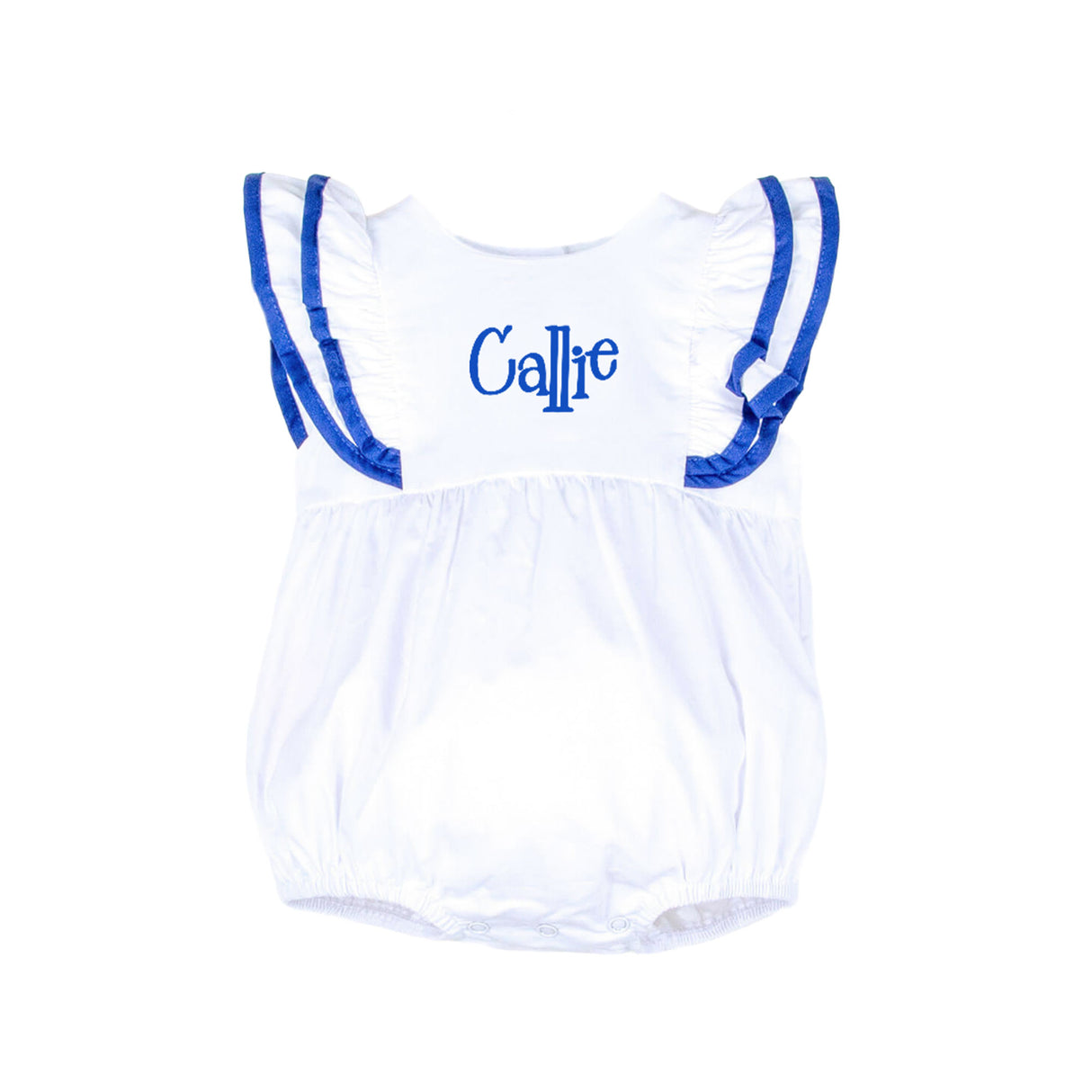 White & Royal Blue Alice Bubble