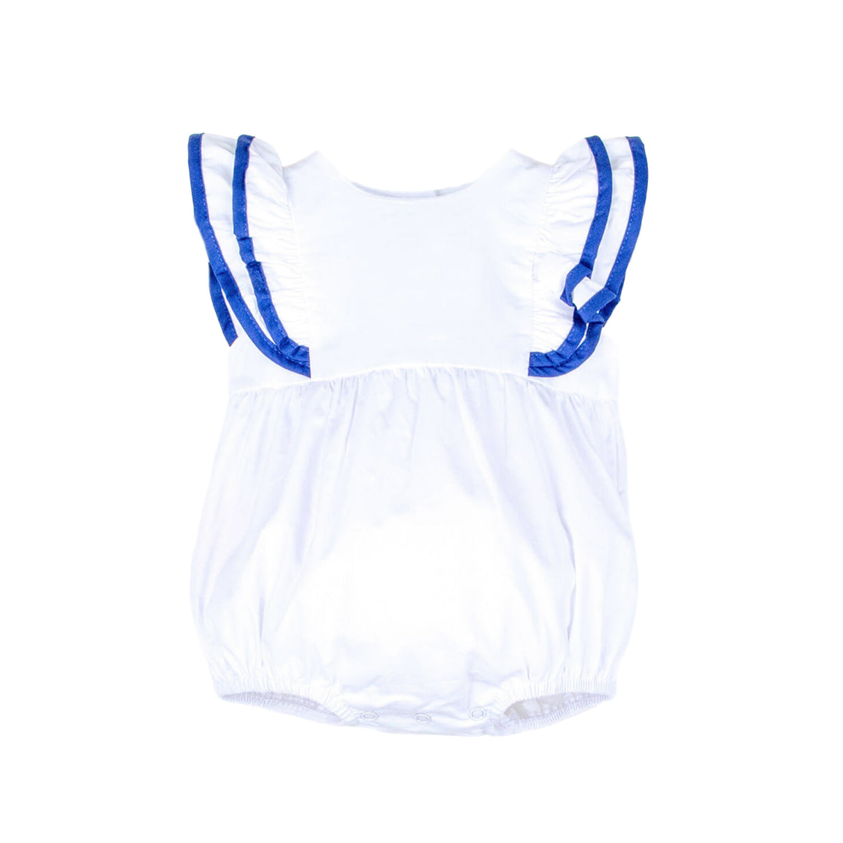 White & Royal Blue Alice Bubble