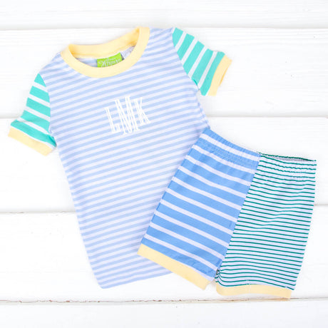 Colorblock Boy Short Pajamas