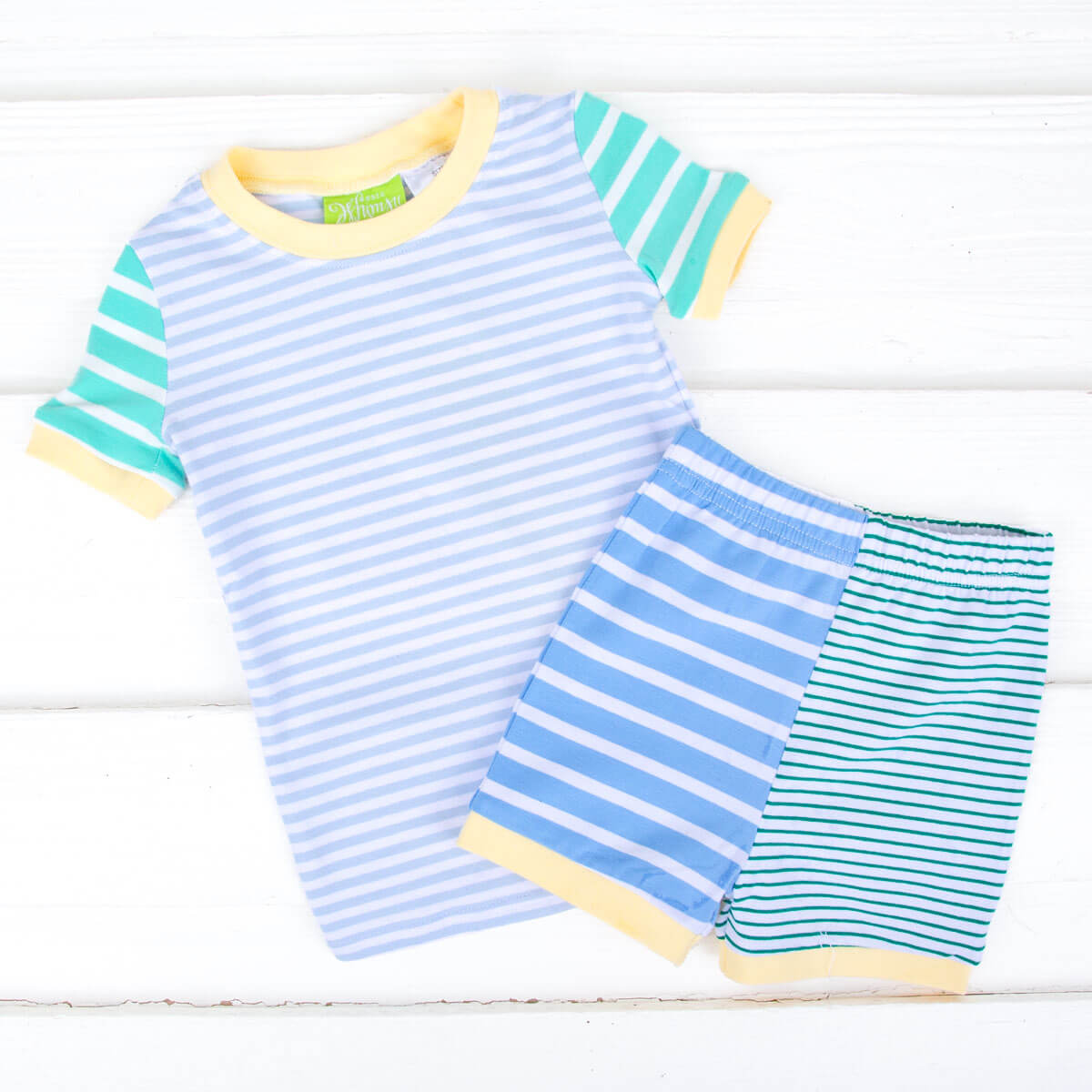 Colorblock Boy Short Pajamas