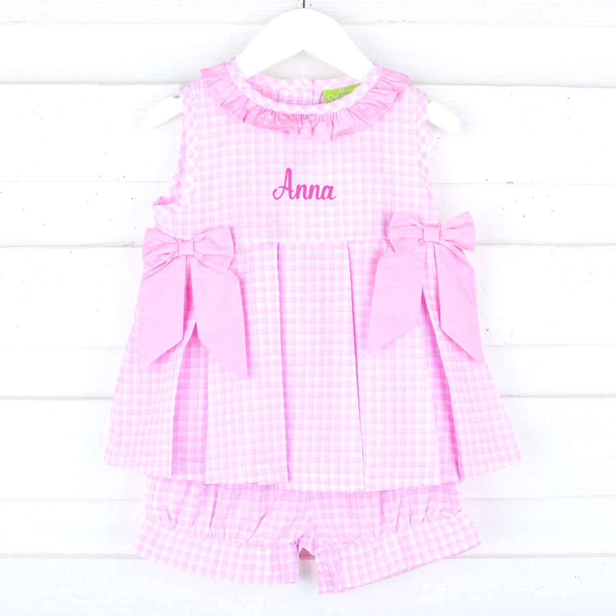 Hilton Head Plaid Pink Eloise Short Set