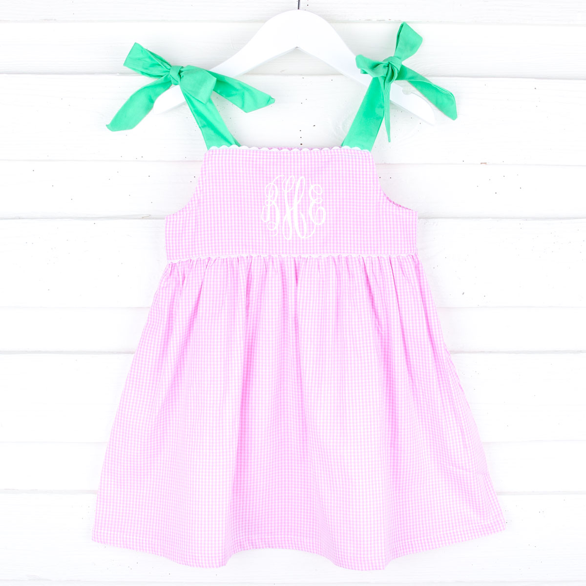 Pink Gingham Aubree Dress