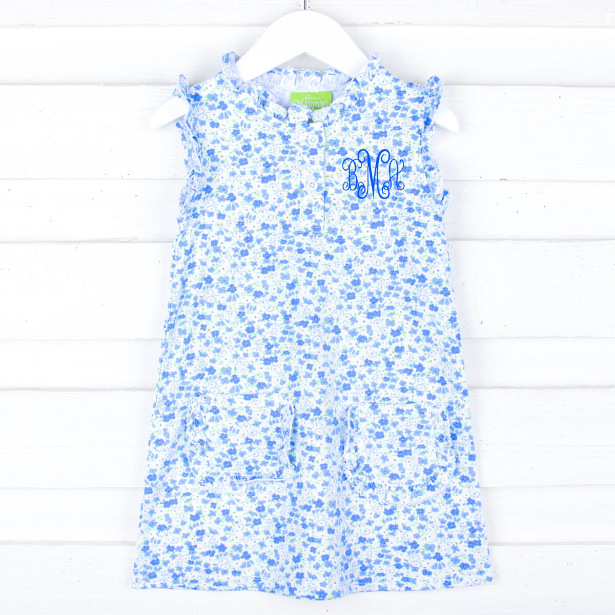 Blue Floral Nicole Dress