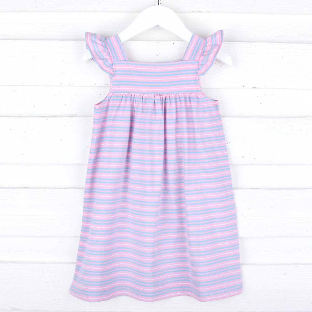 Pink & Blue Stripe Amy Dress