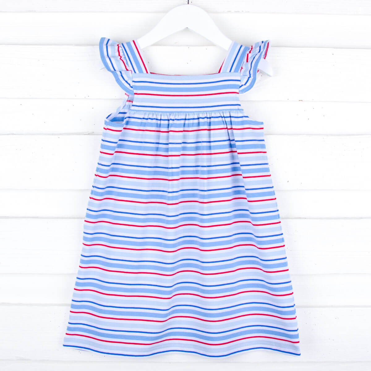 Patriotic Play Red & Blue Stripe Amy Dress