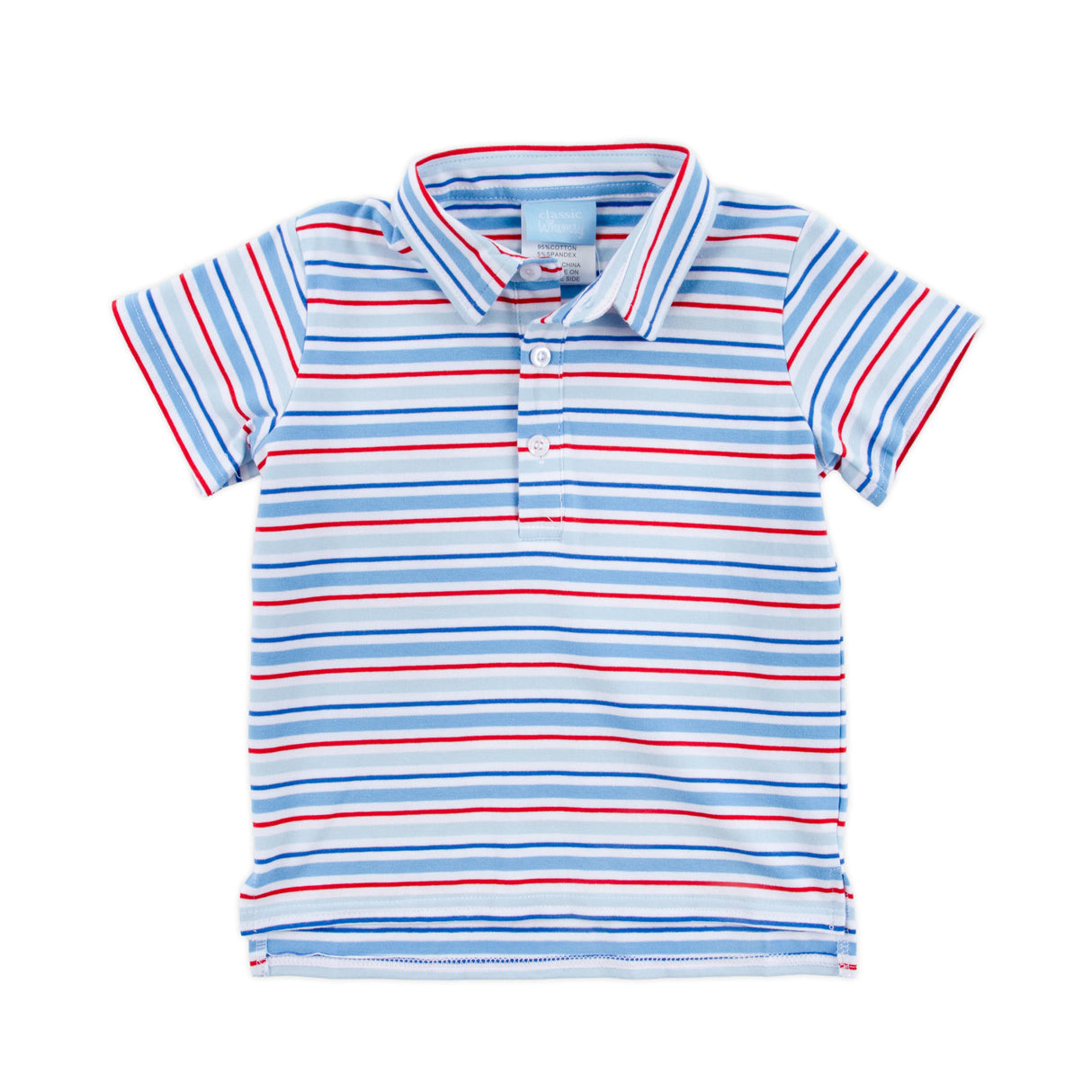 Patriotic Play Red & Blue Stripe Polo