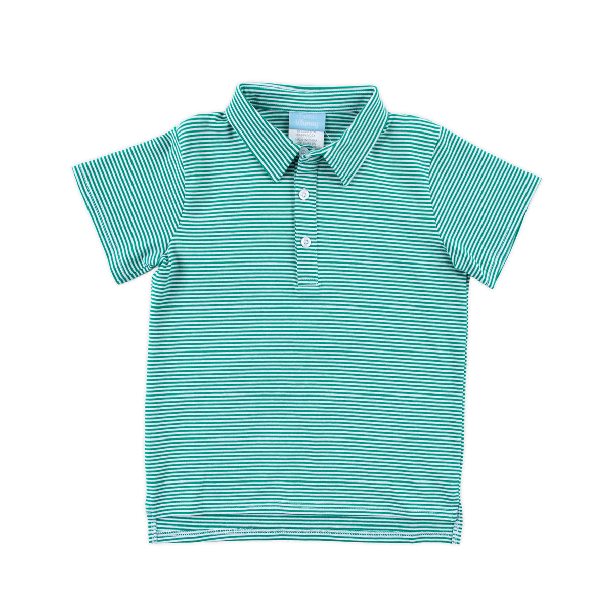 Emerald Green Stripe Polo