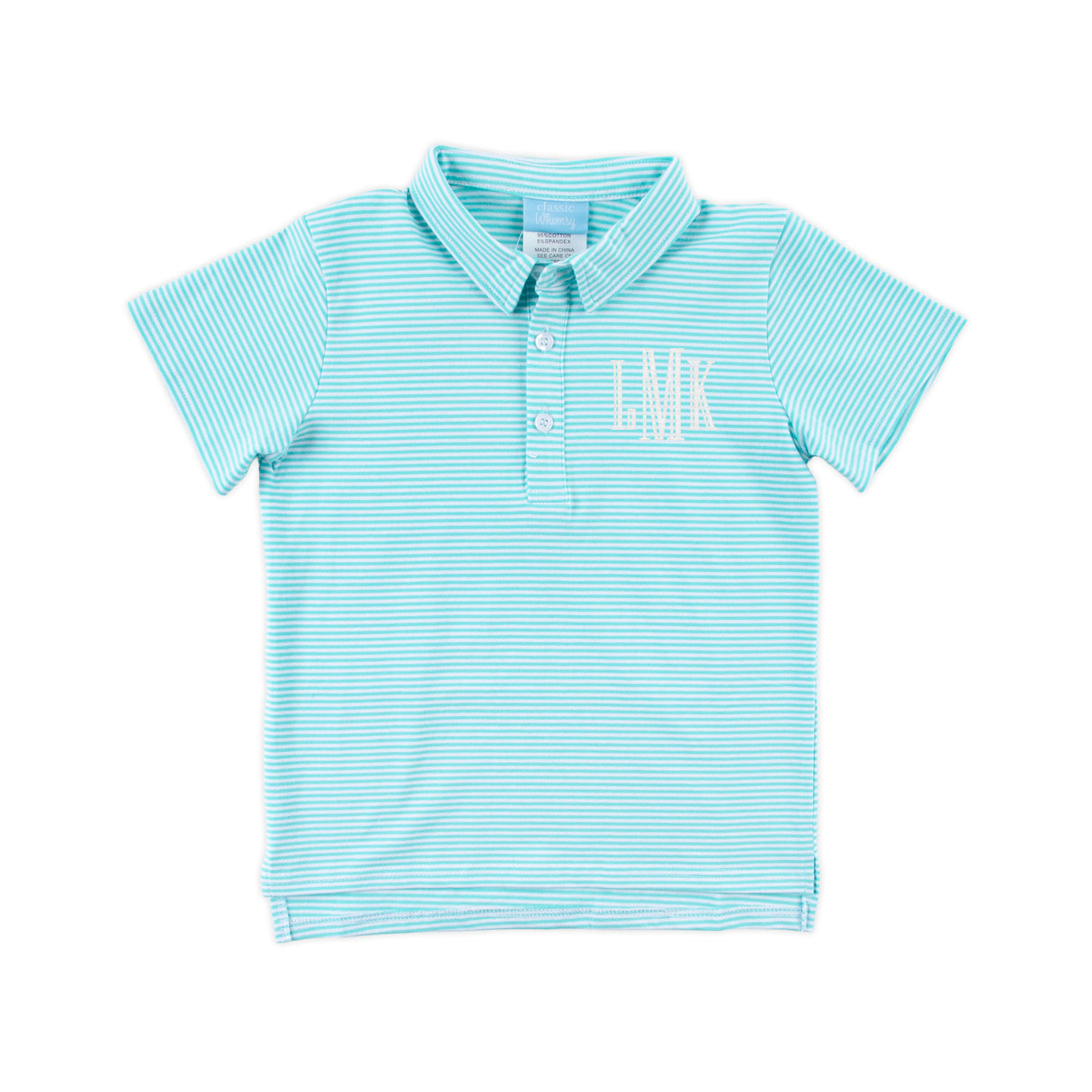 Turquoise Stripe Polo