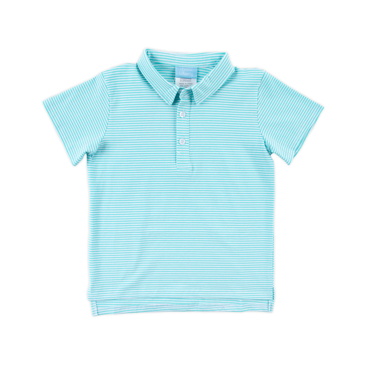 Turquoise Stripe Polo