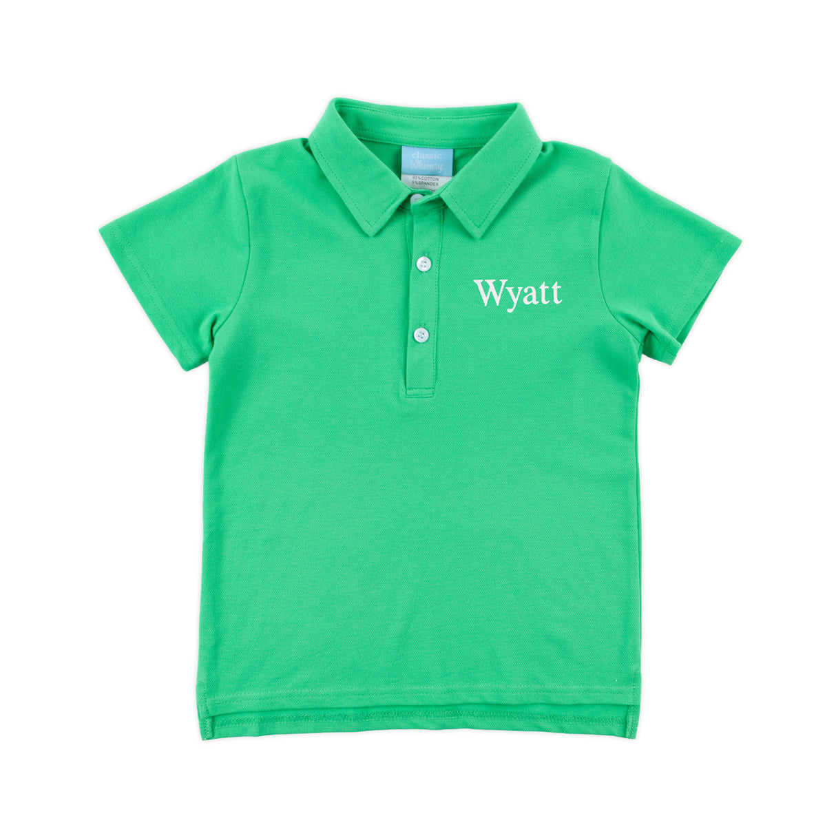 Solid Pique Polo Shirt Green