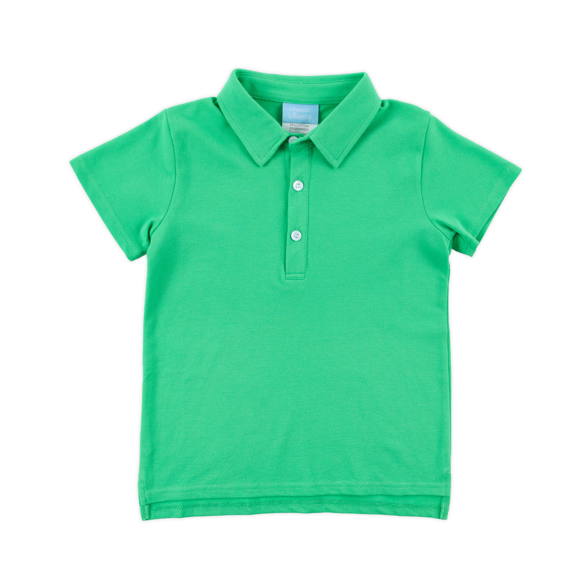 Solid Pique Polo Shirt Green