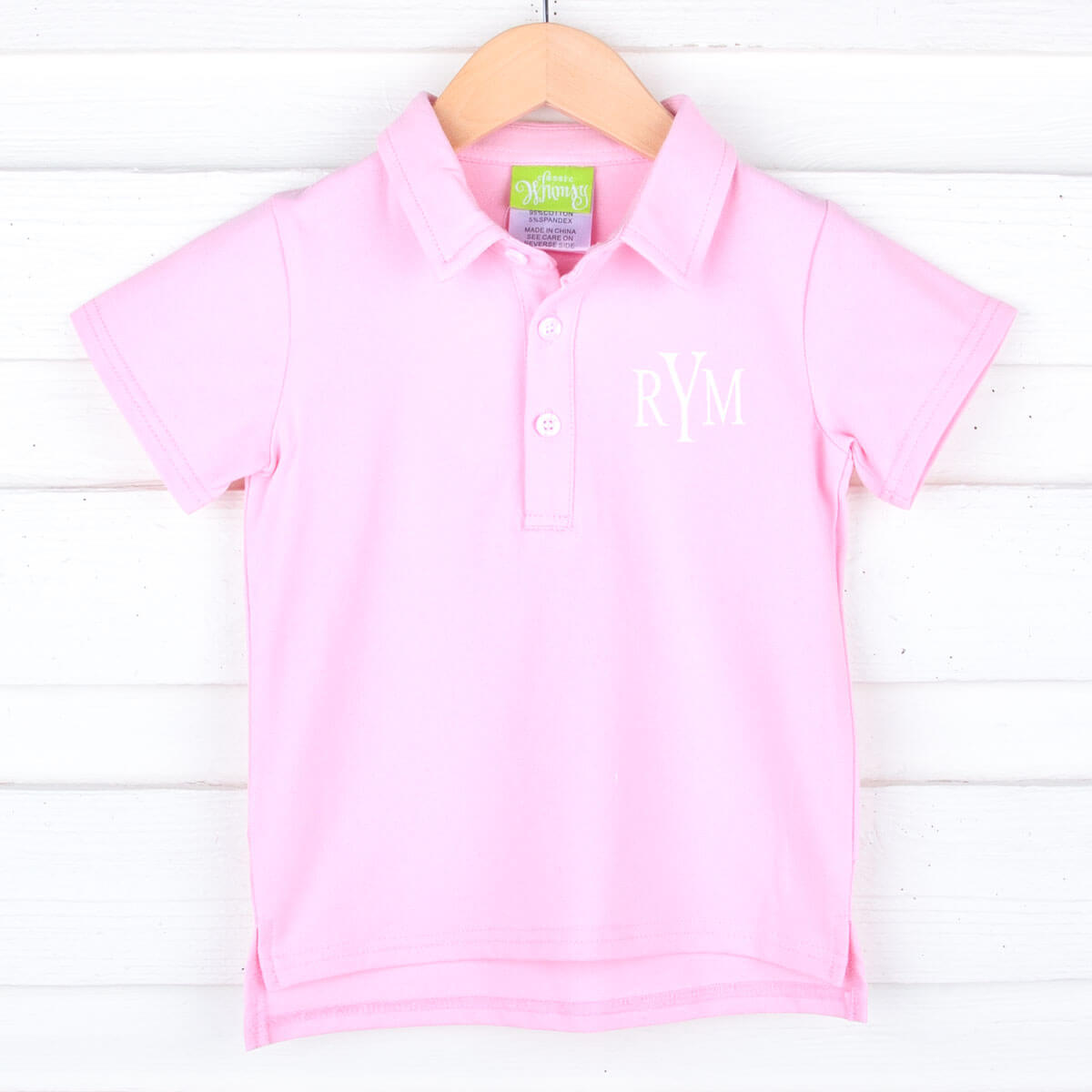Solid Pique Polo Shirt Pink