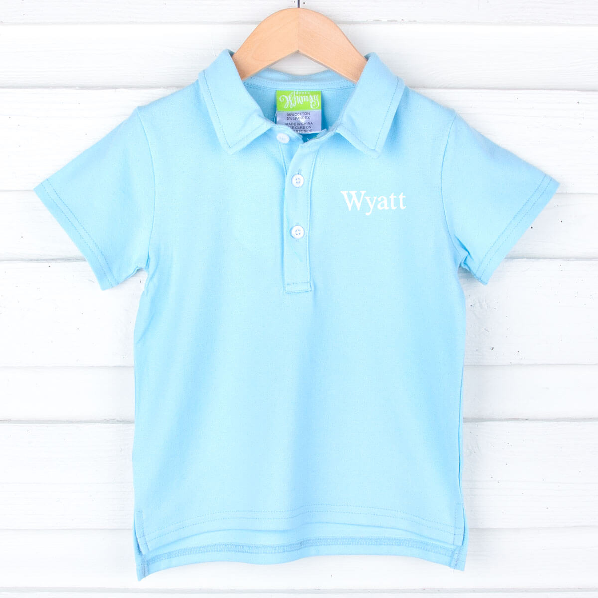 Solid Pique Polo Shirt Blue