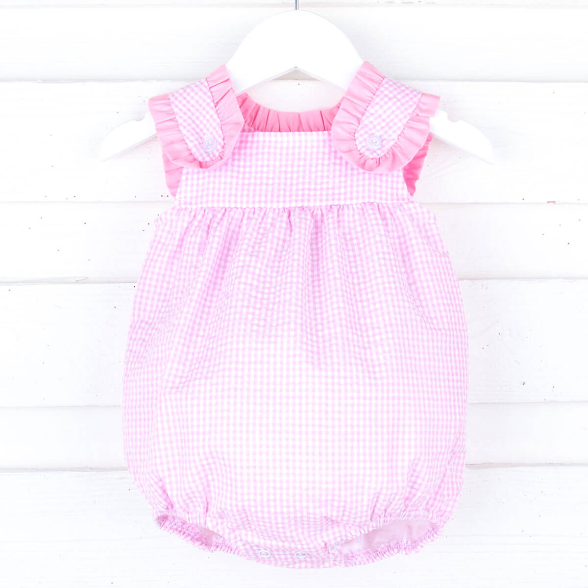 Pink Seersucker Lulu Bubble